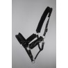 Luxe Trekpaard halster met "bont" voering
